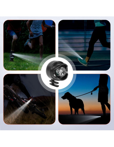 Faros Recargables ADDMOTOR para Crocs 2Pcs IPX5 3 Modos