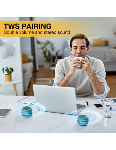 Altavoz Bluetooth Inalámbrico Grande-Round BTS0019 Verde