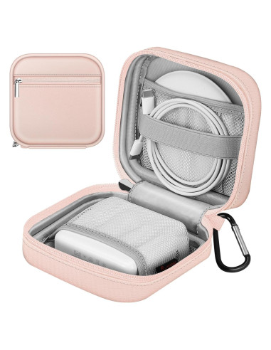 FINPAC Bolsa Organizadora Electrónica Rosa para Cargador MacBook