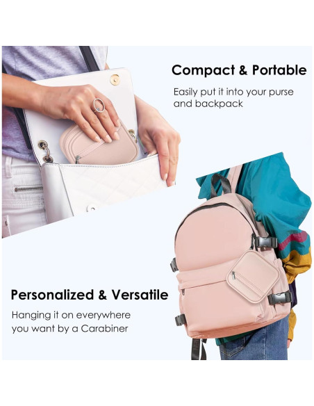 FINPAC Bolsa Organizadora Electrónica Rosa para Cargador MacBook