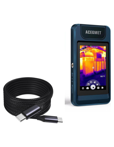 Cable BoxWave USB-C a USB-C 3,05m 100W para Mileseey P200