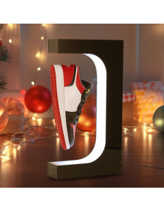 Estante Flotante DuliCube Negro 2 con Luz LED y Rotación 360 2