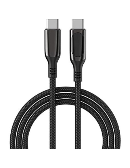 Cable BoxWave USB-C a USB-C 100W con Pantalla LED 182 cm