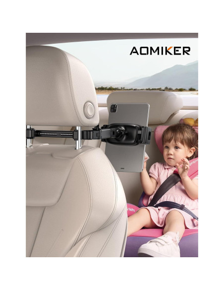 Soporte para iPad Aomiker en Reposacabezas - Brazo Extensible Soporte para iPad Aomiker en Reposacabezas - Brazo Extensible