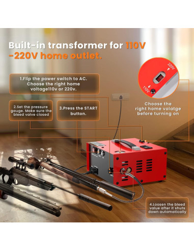 Compresor de aire GX Pump CS1-I 4500Psi 250W 220V