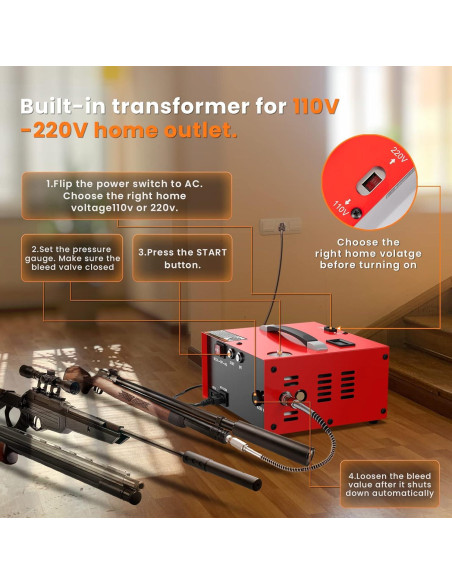 Compresor de aire GX Pump CS1-I 4500Psi 250W 220V