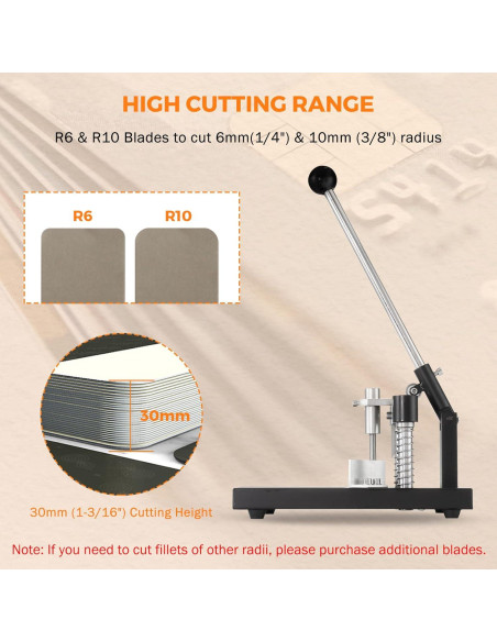 Cortadora de Esquinas BEAMNOVA Industrial Negra R6 R10 30mm