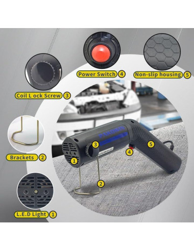 Calentador de Inducción Magnética Pakowin 1100W 12 Bobinas