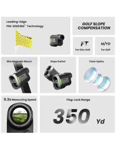 MILESEEY PF260 Medidor de Distancia de Golf 1006.8 m 2