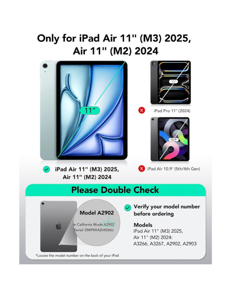 ESR Protector de Pantalla para iPad Air 11" M3/M2 2024/2025