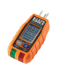 Probador GFCI Klein Tools RT250 con Pantalla LCD 120V