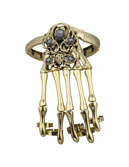 Anillo de esqueleto dorado LUX ACCESORIOS para mujeres Anillo de esqueleto dorado LUX ACCESORIOS para mujeres