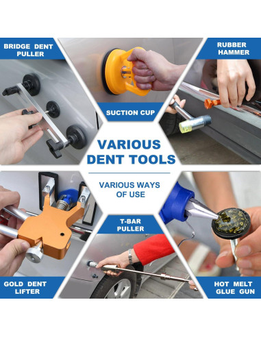 Kit de Eliminación de Abolladuras 128PCS ROADGIVE