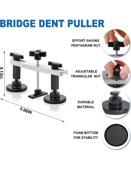 Kit de Eliminación de Abolladuras 128PCS ROADGIVE