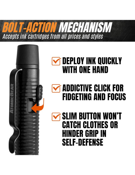 Bolígrafo Táctico The Atomic Bear Stealth Pen Pro - Defensa