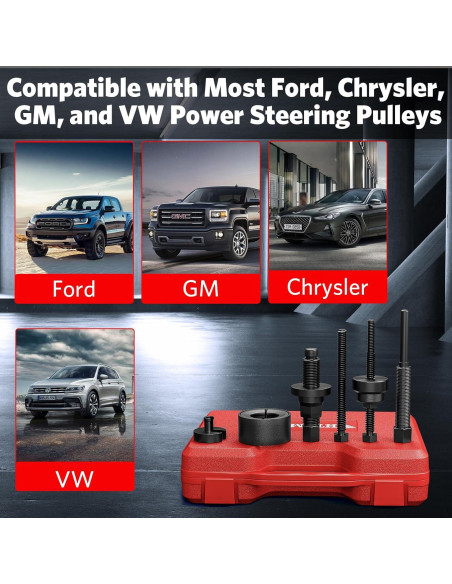 Extractor de Polea de Dirección Asistida HTOMT 7 Piezas