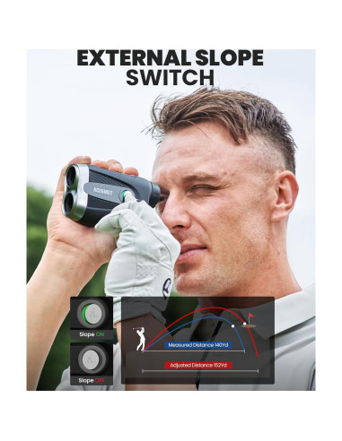 Medidor de Distancia de Golf ACEGMET PF2C 870m Recargable