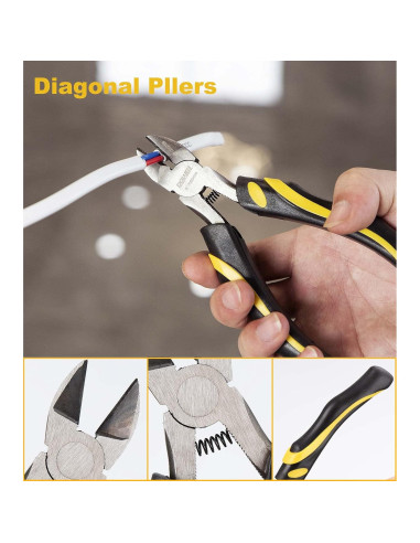 Juego de Alicates DOWELL 7 Piezas - Herramientas de Mantenimiento