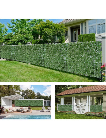 Seto Artificial de Hiedra Bybeton 101,6x406,4 cm Verde