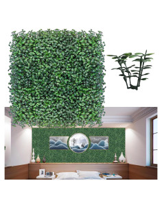 Paneles de Césped Artificial ODTORY 12P 33,5x33,5cm Verde