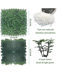 Paneles de Césped Artificial ODTORY 12P 33,5x33,5cm Verde 2