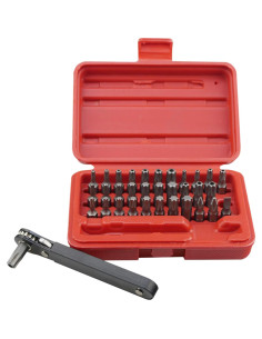 Juego de Puntas Torx KAIFNT K403 34 Piezas Llave Mini 2