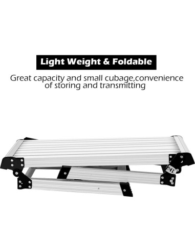 Escalera de Aluminio Giantex 3 Escalones Antideslizante