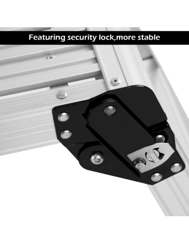 Escalera de Aluminio Giantex 3 Escalones Antideslizante