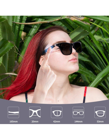 Gafas Inteligentes Bluetooth E10-C Unisex con Música y Control Táctil