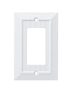 Placa de Pared Decorativa Franklin Brass 1-Gang Blanca