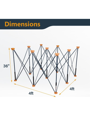 Banco de Trabajo Portátil POWERTEC Arachni Flex 4x4ft