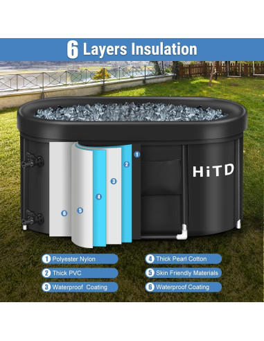 Tina de Inmersión Fría HITDLTSC XL con Anillo Inflable