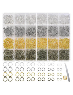 2840 Piezas Anillas Abiertas Shynek para Joyería 4-10mm