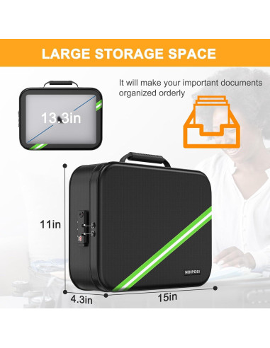 Organizador de Documentos Noiposi Aislado Térmicamente 38 cm