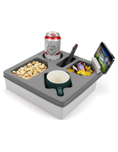 Bandeja Soporte Taza MEETI YKSNH Gris Impermeable