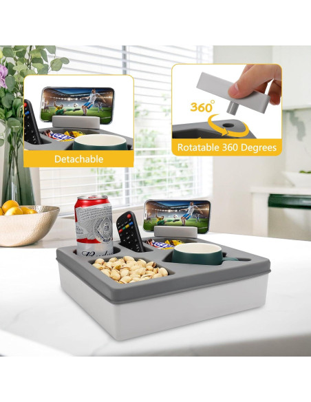 Bandeja Soporte Taza MEETI YKSNH Gris Impermeable