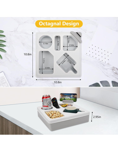 Bandeja Soporte Taza MEETI YKSNH Gris Impermeable