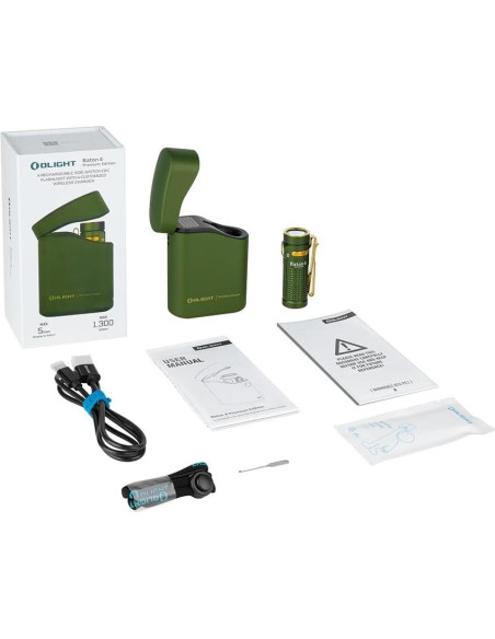 Linterna OLIGHT Baton4 EDC 1300 Lúmenes IPX8 Verde