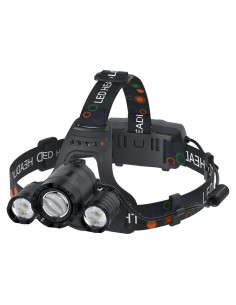 Linterna Frontal Beteray 6000 Lúmenes 4 Modos Impermeable