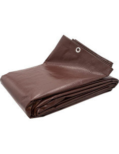 Lona Polietileno Harpster 3x3.6m Resistente 16 mil Marrón 2