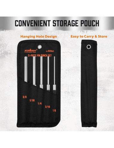 Juego de 5 Puntas de Pasador HORUSDY 20.32 cm Acero al Carbono