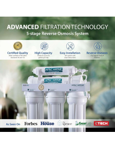 Sistema de ósmosis inversa APEC ROES-50 5 etapas filtración 2