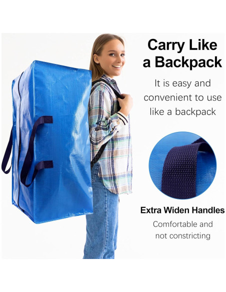 Bolsas de Mudanza VELVETSURE 6 Pzas Extra Grandes Multicolor