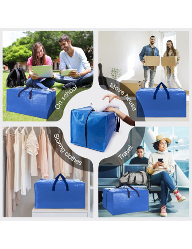 Bolsas de Mudanza VELVETSURE 6 Pzas Extra Grandes Multicolor