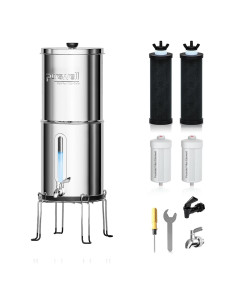Filtro de Agua Purewell 1.5G Acero Inoxidable 8 Etapas