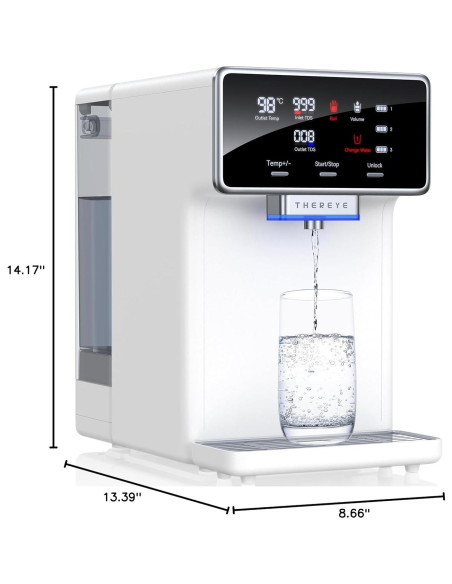Purificador de Agua Thereye ER-WP02 7 Etapas Calentamiento 3,98L Purificador de Agua Thereye ER-WP02 7 Etapas Calentamiento 3,98L