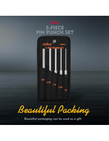 Juego de 5 Puntas de Pasador HORUSDY 20.32 cm Acero al Carbono