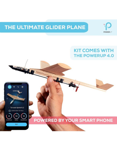 Kit de Avión de Papel POWERUP 4.0 con Control Remoto