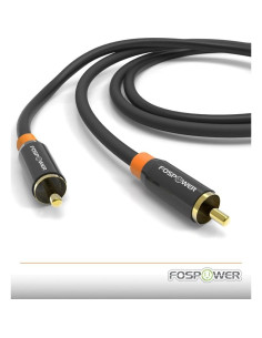 Cable de Audio Digital Coaxial FosPower RCA Macho 0,91 m - 2 Paquete 2