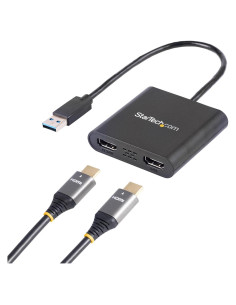Adaptador USB 3.0 a Doble HDMI StarTech 4K 30Hz Windows